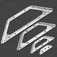 thumbnail image 1 of Soporte triangular de acero inoxidable Código de ángulo para colgar gabinete Código Soporte de soporte triangular multifunción Marco de soporte Soporte de ángulo de cama trapezoidal, 1 of 4