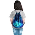 thumbnail image 3 of Bolso de Lentejuelas Soledad Colorido Negro Mochila deportiva de gimnasio con cordón, 3 of 10