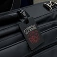 thumbnail image 4 of If I Come Back as a Zombie I'm Eating You First Rectangle Leather Luggage Card Suitcase Carry-On ID Tag, 4 of 5