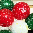thumbnail image 2 of Globo navideño de látex de 12 pulgadas de grosor con estampado de tinta verde, muñeco de nieve, Papá Noel, trineo, decoración para fiesta infantil de Año Nuevo, 2 of 4