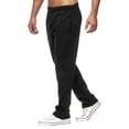 thumbnail image 3 of FOCUSNORM Men Casual Long Pants Solid Color Straps Elastic Band Loose Bottoms, 3 of 3