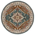 thumbnail image 2 of Safavieh Heritage York Oriental Wool Area Rug, Dark Green/Brown, 6' x 6' Round, 2 of 11