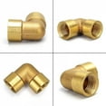 thumbnail image 6 of 1/8" 1/4" 3/8" 1/2" Female x Male Thread 90 Deg Brass Elbow Pipe Fitting Connector Coupler For Water Fuel Copper, 6 of 10