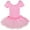 Pink, variant on Dancina Girls Skirted Leotard Sparkle Short Sleeve Tutu Ballet Dress