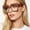 Gradient Leopard -1pc, variant on Oversized Thick Eyeglasses Blue Light Blocking Glasses with Fashion Frame Anti Eye Strain Reading Eyewear for Women Daily Office Casual Wear