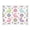 Colorful Easter Bunnies and Eggs, variant on Acrylic Tray Clear Serving Tray Rectangle Decorative Tray with Cut Handle Cartoon Joyfully Bunny