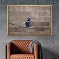 thumbnail image 2 of wall26 Framed Canvas Print Wall Art Banksy Rat Balances on Chain Graffiti &amp; Street Art Pop Culture Illustrations Pop Art Bohemian Multicolor Dark for Living Room, Bedroom, Office - 24"x36&qu, 2 of 5