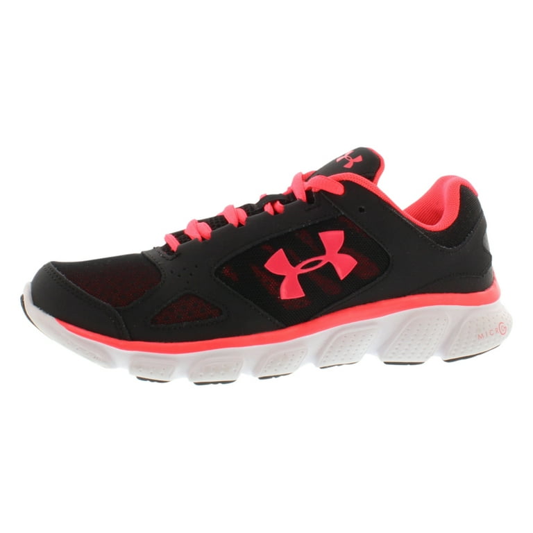 Women s Under Armour Micro G Assert V Running Shoe Black White Neo