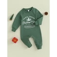 thumbnail image 3 of Hirigin Newborn Baby Boy Girl Christmas Outfit Long Sleeve Letter Tree Print Romper 0 3 6 12 18 Months Fall Winter Jumpsuit, 3 of 8