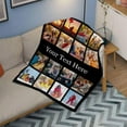 thumbnail image 2 of AISENIN Custom 16 Pictures Memory Blanket Personalized Blanket with Photos Text Customized Collages Throw Blanket for Adult Kids Friends as Birthday Christmas Memorial Gift, 2 of 5