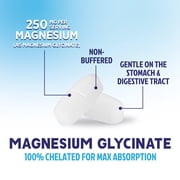 Magnesium Glycinate 250mg Per Serving - High Absorption 100% Chelated Magnesium Formula - Muscle, Nerves, Bone & Heart Health Support Supplement, Gluten-Free Non-GMO Vegan - Bottled USA - 180 Tablets