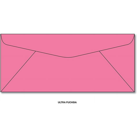 Hot pink Ultra Fuchsia #10 Business Envelopes - 100 Envelopes
