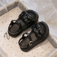 thumbnail image 2 of NOKIO Toddler Trendy Platform Sandals Girls' Stylish Sandals Girls' Summer Sandals Toddler Girls Jelly Sandals Summer Outdoor Closed Toe Soft Rubber Sole Beach Water Shoes Dress Princess Flat, 2 of 6