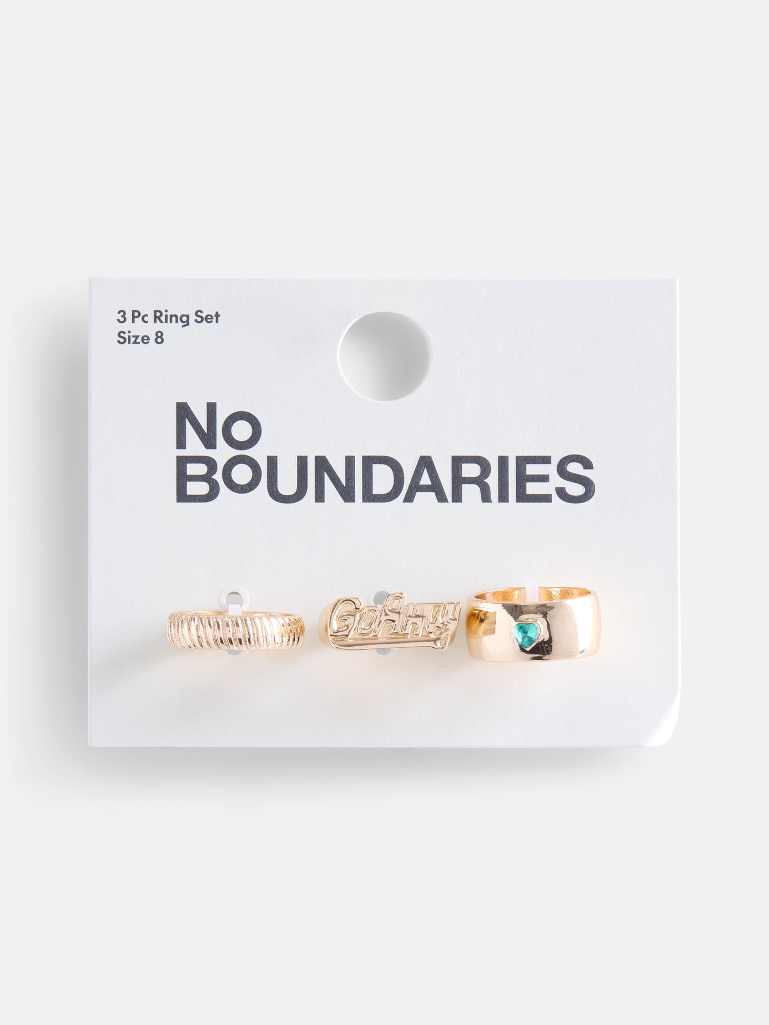 No Boundaries Gold-Tone Ring Set, 3-Piece, Women's, Size 8
