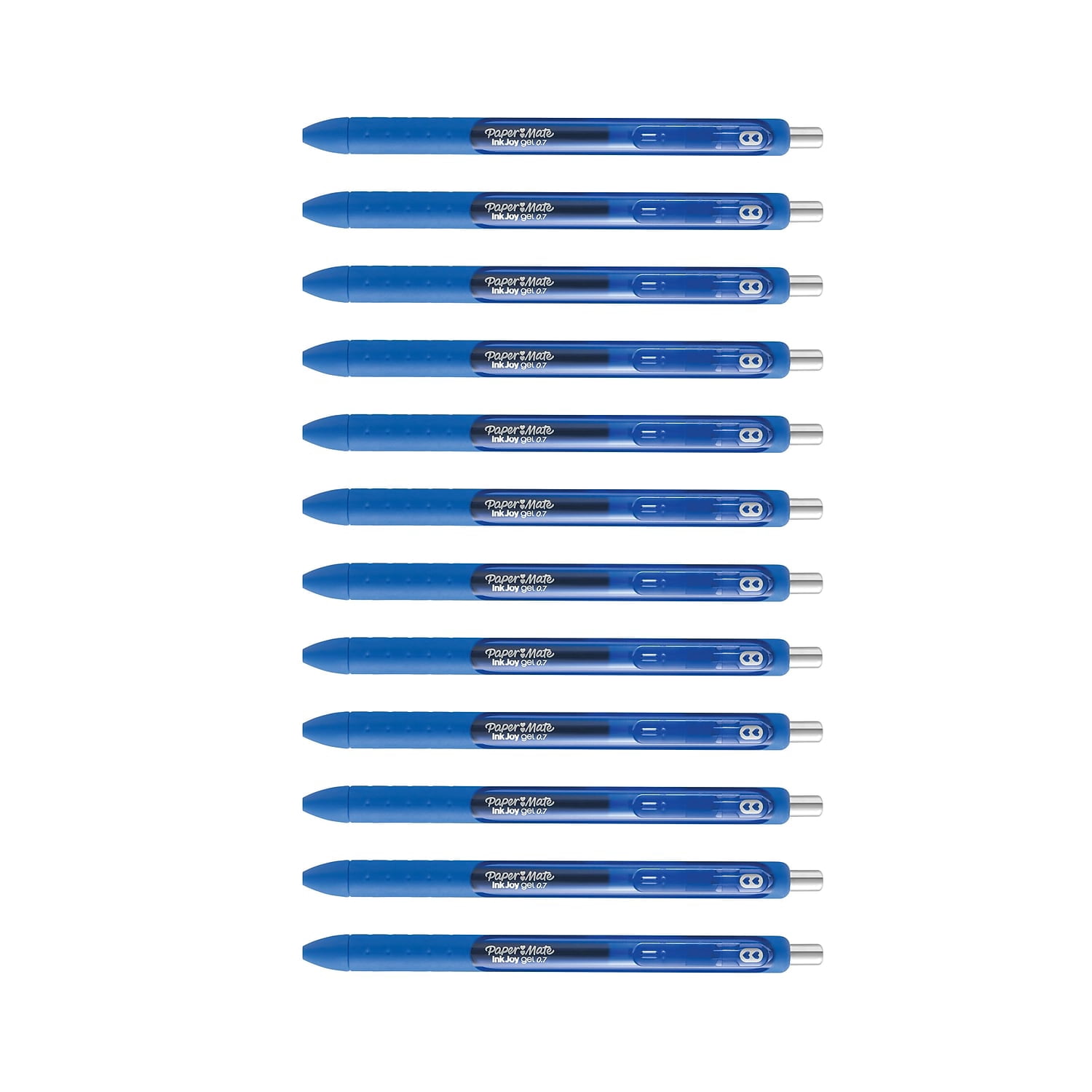 Paper Mate InkJoy Gel Retractable Pen 0.7mm Blue Ink Dozen 1951721