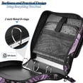 thumbnail image 4 of FORMRS Zipper Binder with Shoulder Strap 2-inch Ring 500 Sheet Capacity File Bag, Black Roses, 4 of 5