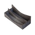 thumbnail image 2 of Dacasso A6208 Protacini Castlerock Gray Italian Patent Leather Letter Holder, 2 of 2
