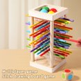 thumbnail image 3 of Hioecau 1 Set Wooden Stick Tower Dice Game Fine Motor Focus Training Colorful Stick Counting Math Educational Board Game Gift, 3 of 8