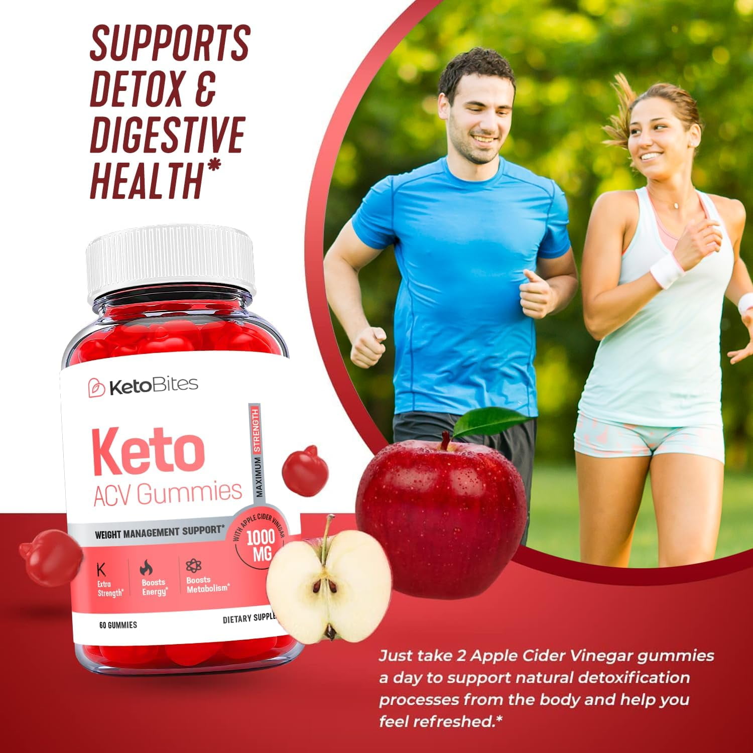 (3 Pack) Keto Bites Keto ACV Gummies - Supplement for Weight Loss - Energy & Focus Boosting Dietary Supplements for Weight Management & Metabolism - Fat Burn - 180 Gummies