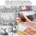 thumbnail image 5 of Caja de huevos de plástico, caja grande de cocina, rejilla de almacenamiento de huevos, soporte para huevos en refrigerador, 5 of 5