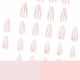 thumbnail image 2 of Mgmxbsth 24PCS Press on Nails,Pearl White Nude Tone Fake Nails, False Nails with Designs, Aurora Acrylic Full Cover Stick on Nails Reusable Glue on Na, 2 of 4