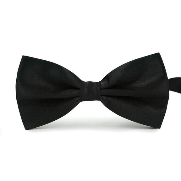 Men's Solid Color Bow Tie for Formal Events, Double-Layer Polyester Design, Adjustable for Weddings and Parties, Elegant and Versatile, Suitable for Men and Women