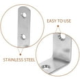 thumbnail image 4 of 12 Pcs Stainless Steel Corner Code Small Stand Metal Bracket Corner Brace Brackets for Braces, 4 of 6