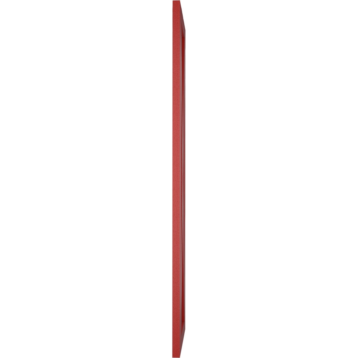 15"W x 65"H True Fit PVC Single X-Board Farmhouse Fixed Mount Shutters, Fire Red (Per Pair - Hardware Not Included)