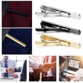 thumbnail image 5 of Pinza para corbata de acero inoxidable para hombre (dorado) Pinza para corbata minimalista con hebilla para corbata Pinza para corbata para hombre, el mejor regalo para negocios, fiestas, bodas y uso, 5 of 5