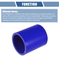 thumbnail image 4 of Unique Bargains 1 Set 54mm 2.13" ID 76mm 2.99" Length 0° Blue Car Silicone Hose with Clamps, 4 of 7