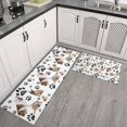 thumbnail image 2 of Bulldog Dog and Footprints Kitchen Rugs Sets Of 2,Anti Fatigue Kitchen Mat Rugs Non Slip Washable,Decorative Kitchen Floor Mats for Kitchen,Sink,Laundry,17"x30"+17"x47", 2 of 7