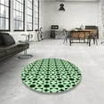 thumbnail image 4 of Ahgly Company Tapis d'Intérieur Lavable en Machine Carré Transitionnel Vert Forêt Moyen, 8 Pieds Carré, 4 of 7
