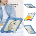 thumbnail image 4 of XYX For iPad (A16)11th /10th Generation 11/10.9 inch 2025/2022 Case, 360 Rotating Shockproof Cover with Stand, Screen Protector, Shoulder Strap, Cream Navy, 4 of 7