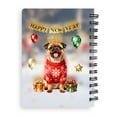 thumbnail image 2 of Happy New Year 2026 Brussels Griffon Holiday Balloons Party Snow Spiral Bound Journal Griff Dog Lover 5x7in Spiral Notebook - 13018, 2 of 5