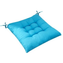 JeashCHAT Seat Cushion , Non Slip Square Solid Chair Cushion with Ties, Indoor Outdoor Soft Chair Pad for Dining Chairs, Office Chairs, Hardwood Floors, Garden, Patio (Sky Blue)