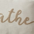 thumbnail image 6 of Mainstays Breathe 12" x 18" Taupe Typography Cotton Decorative Pillow, 6 of 6