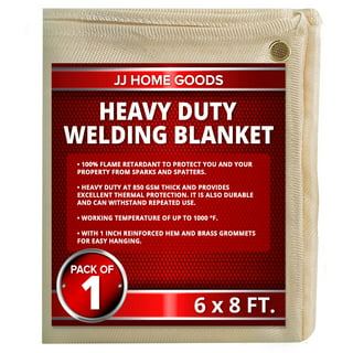 Welding Blanket Fireproof | Heat Resistant Up To 1800F | Flame Retardant  Fabric Material Carbon Felt for Welders | Plumbers Cuttable 12 by 26 Inches