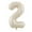 2, variant on 40 Inch Cream Number Balloon,Beige Large Birthday Balloons,Girl Kids Adult Happy Birthday Party Decoration Wedding