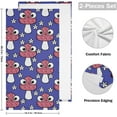 thumbnail image 2 of Cartoon Autumn Mushroom Hand Towels, Cute Kitchen Towel Ultra Soft and Absorbent,Decorative Fingertip Face Towel for Bathroom Hotel, 2 PCS, 28.3"x 14.4", 2 of 6