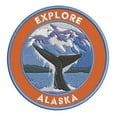 thumbnail image 1 of Explore! Alaska 3.5 Inch Iron Or Sew On Embroidered Fabric Badge Patch Seek Adventure, National Park Iconic Series, 1 of 2