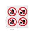thumbnail image 2 of Safety Reminder Round No Food Or Drinking Sticker Decal for Workshop Environment Window Multi Adhesive 10Pcs, 2 of 4