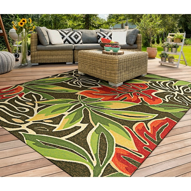 Couristan Covington Areca Palms Indoor/Outdoor Area Rug