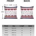 thumbnail image 6 of 4th of July Throw Pillow Covers 20x20 Set of 2 Poppy Floral Decorative Pillows Cushion Case Patriotic Stars Pillowcases Independence Day Throw Pillows for Couch Sofa Bedroom Garden Holiday Decor, 6 of 6