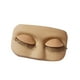 thumbnail image 5 of Maniquí para pestañas, suministros para extensiones de pestañas, párpados de práctica removibles, estuche suave marrón claro, 5 of 9