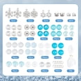 thumbnail image 3 of 1 Box 6 Set Snowflake Bracelet Making Kit Winter Charms Snow Snowflake Charms Winter Bracelet Sets Glass Beads for Jewelry Making Kits Beginners Starter Women DIY Craft, 3 of 9