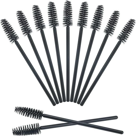 200Pcs Eyelash Wands Disposable,Black Mascara Wands, Spoolies Eyelash Brushes for Lash Extensions