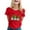 Red, variant on TSADFHJI Dressy Christmas Tops for Women Long Womens Casual St Pa Day Print Tees Short Sleeve Shirts Blouse Tops Xl White