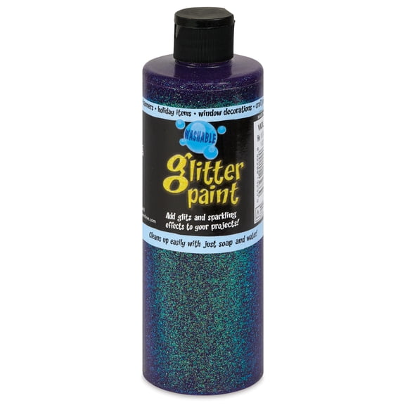 Chroma Glitter Tempera Paint - Violet Glitter, 16 oz