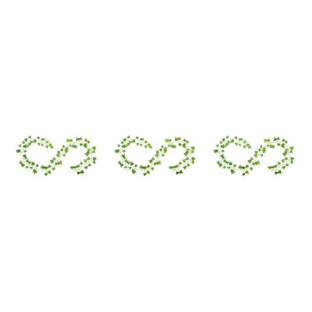 Hojas artificiales Bearachild 12 piezas hiedra guirnalda falsa verde
