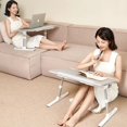 thumbnail image 4 of Height Adjustable Desk Folding Small Bedrooms Writing Desk Modern Free Shipping Scrivania Ufficio Lavoro Modern Home Furniture My Lux Decor Round, 4 of 9